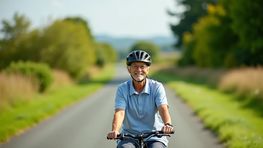 Waterford Greenway flat paved surface perfect for comfortable senior cycling